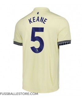 Günstige Everton Michael Keane #5 Auswärtstrikot 2025-26 Kurzarm
